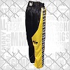 FIGHTERS - Kick-Boxing Hosen / Satin / Schwarz-Gelb / Large