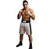 FIGHT-FIT - Boxing Shorts / Boxhosen / Long Cut / Weiss-Schwarz / XL