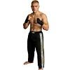 FIGHT-FIT - Kick-Boxing Hosen / Satin / Schwarz / XS