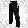 FIGHT-FIT - Kick-Boxing Hosen / Satin / Schwarz / Small