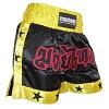 FIGHTERS - Pantaloncini Muay Thai / Nero-Giallo