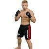FIGHTERS - Fightshorts MMA Shorts / Cage / Schwarz-Rot / XL