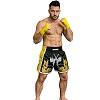 FIGHTERS - Thaibox Shorts / Elite Fighters / Schwarz-Gelb / Large