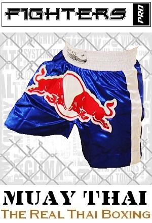 FIGHTERS - Pantalones Muay Thai / Bulls / Azul / XXL