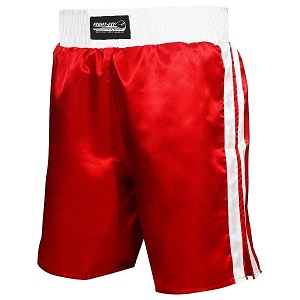 FIGHT-FIT - Short de Boxe / Rouge-Blanc / XL