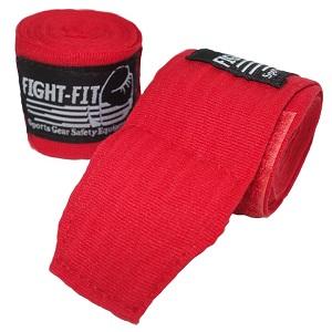 FIGHTERS - Bandages de Boxe / 300 cm / non élastiques / Rouge