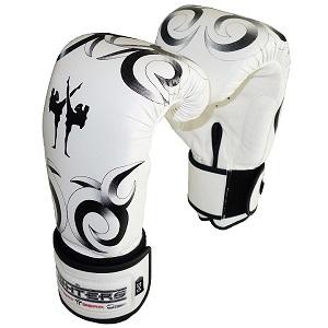 FIGHTERS - Guantes Boxeo / Tribal / Blanco / 14 oz