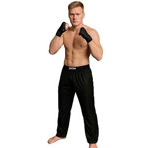 FIGHTERS - Pantalon de kick-boxing / Lycra / Noir / Medium