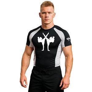 FIGHTERS - Rash Guard / Giant / Noir-Blanc / Large