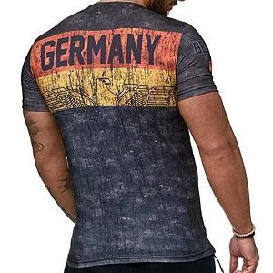 FIGHTERS - T-Shirt / Germania / Rosso-Oro-Nero / Large
