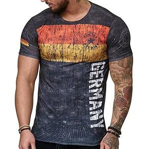 FIGHTERS - T-Shirt / Alemania / Rojo-Oro-Negro / Large