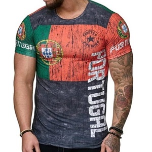 FIGHTERS - T-Shirt / Portugalo / Rosso-Verde-Nero / XL