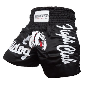 FIGHTERS - Pantalones Muay Thai / Bulldog  / Negro / Medium