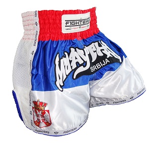 FIGHTERS - Shorts de Muay Thai / Serbie-Srbija / Elite / XXL