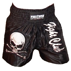 FIGHTERS - Pantaloncini Muay Thai / Fight Club / Nero / XL