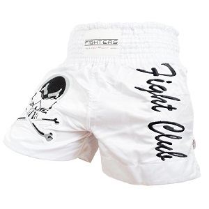 FIGHTERS - Muay Thai Shorts / Fight Club / Blanc / Large