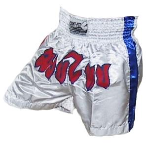 FIGHTERS - Shorts de Muay Thai / Blanc / Small