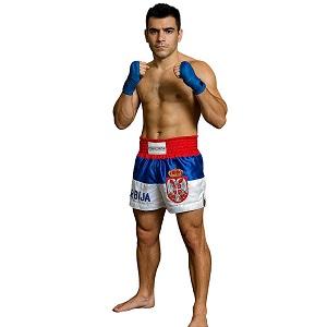 FIGHTERS - Shorts de Muay Thai / Serbie-Srbija / Gbr / XL