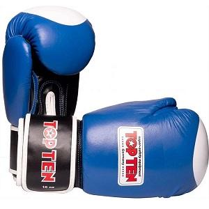 TOP TEN - Gants de Boxe WAKO / Bleu / 10 oz
