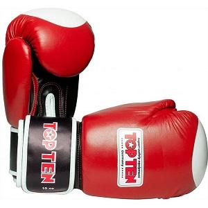 TOP TEN - Gants de Boxe WAKO / Rouge / 10 oz