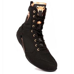 Venum - Boxschuhe Boxstiefel / Elite / Schwarz-Bronze / EU 43