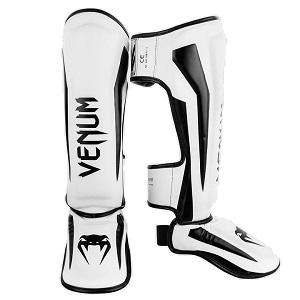 Venum - protège-tibia / Elite / Blanc-Noir / Medium