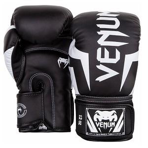 Venum - Boxhandschuhe / Elite / Schwarz-Weiss / 14 Oz