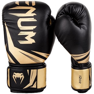 Venum - Boxing Gloves / Challenger 3.0 / Black-Gold / 12 oz