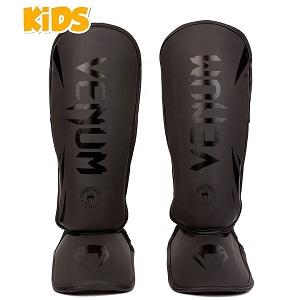Venum - protège-tibia enfants / Challenger / Noir-Noir / Medium