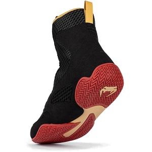 Venum - Boxing Shoes / Elite / Black-Gold-Red / EU 42