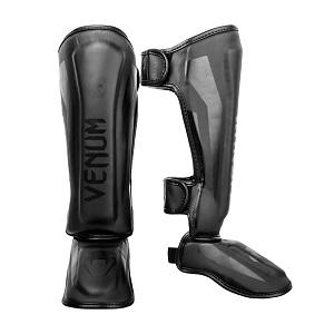 Venum - protège-tibia enfants / Elite / Noir-Noir / Small