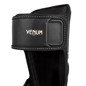 Venum - Schienbeinschutz / Impact Evo / Schwarz-Schwarz / Medium