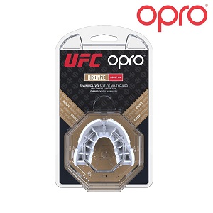 UFC - Paradenti / OPRO / Bianco-Bronzo / Junior (fino 10 anni)