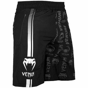 Venum - Training Shorts / Logos / Black-White / Large